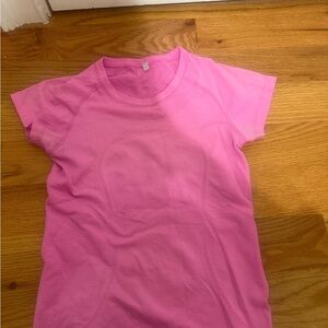 Lululemon Pink Short Sleeve Athletic Top